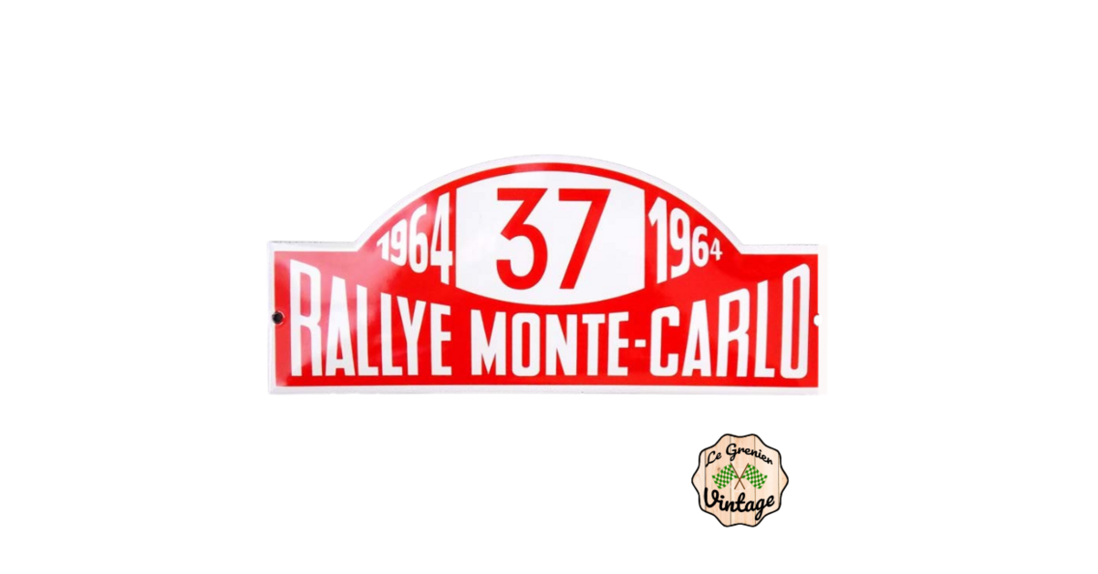 Metallshild RALLYE MONTE-CARLO | Blechschilder zum Sammeln für deine Wand